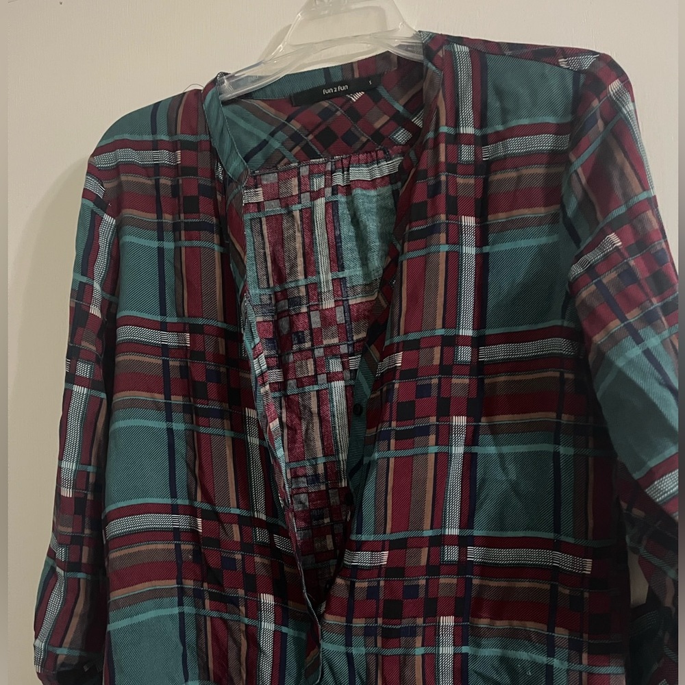 Plaid ModCloth blouse - Picture 3 of 3